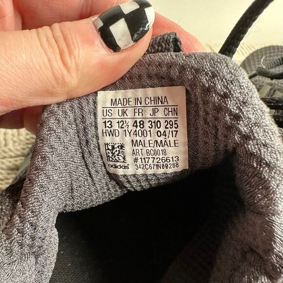 Adidas: Black Cloud Foam Sneakers - Picture 7 of 10